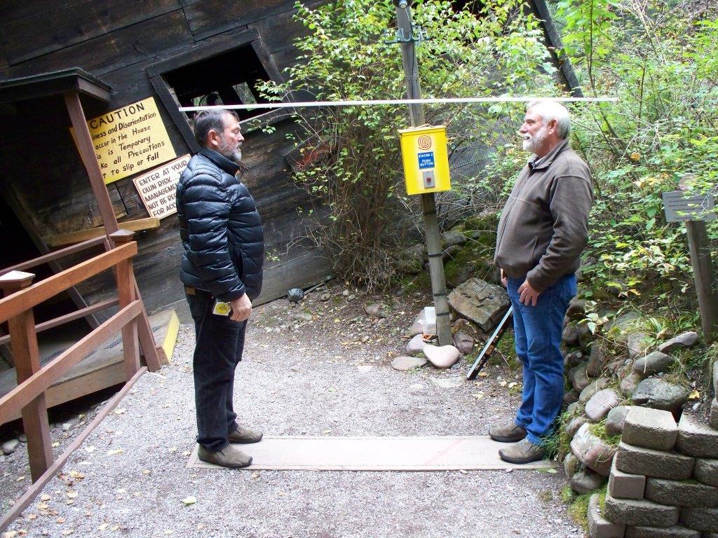 Joe Hauser demonstrates the shrink and grow phenomenon at the Montana Vortex